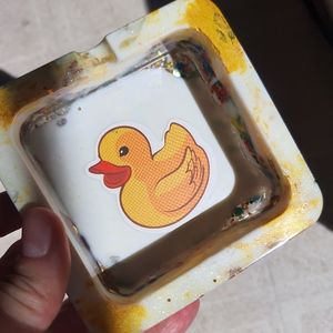 Yellow Duckie Resin Ashtray Handmade B-Grade